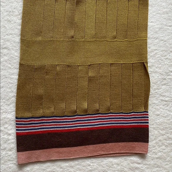 NWT Auth.Missoni Mustard Yellow Gold Fantasy Design Knit Pants Trousers 38 - Picture 10 of 10